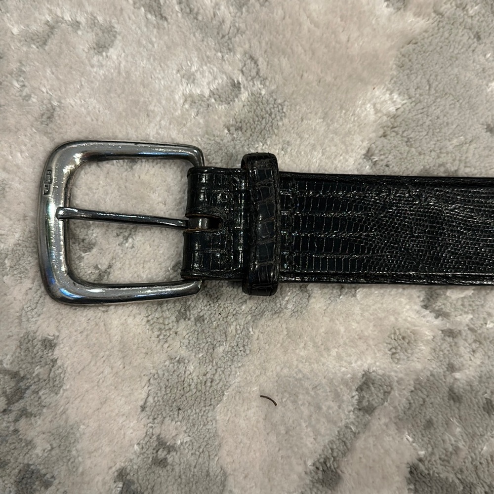 Women’s Polo Ralph Lauren genuine lizard black belt